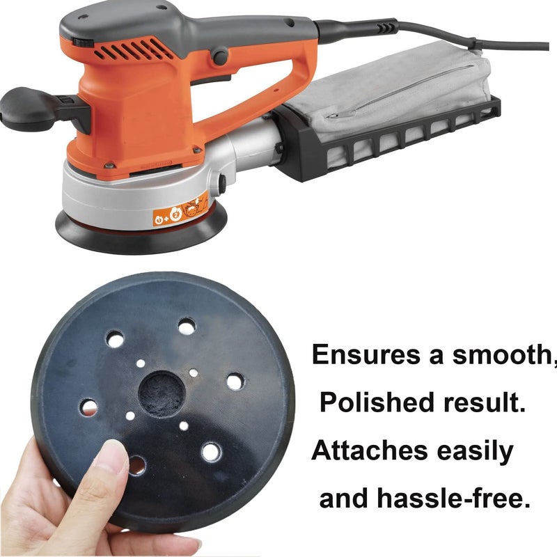 M-jump 6 Inch 6 Hole Replacement Sander Pad for Ridgid R2611 Random Orbit Sander- 6â€ Hook and Loop Sanding Pad for Power Sander - Image 5